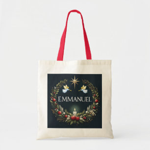 Bolsa Tote Anjos de Natal Emmanuel