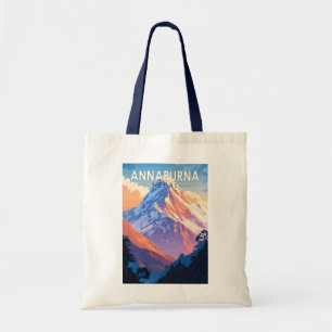 Bolsa Tote Annapurna Nepal Viagem Art Vintage