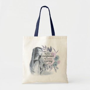 Bolsa Tote Anne Bronte Cita Minha Alma Está Acordada Floral