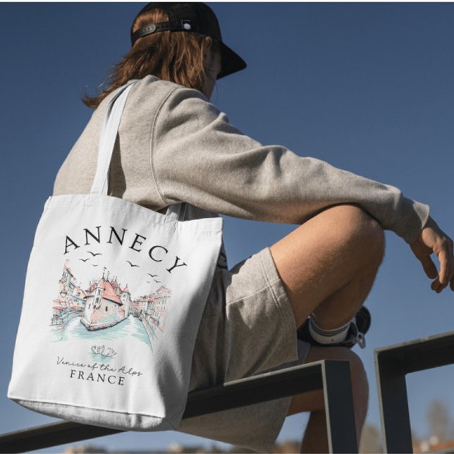 Bolsa Tote Annecy France – Venice of the Alps (Criador carregado)