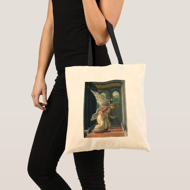 Bolsa Tote Annunciation (angel detail) by Sandro Botticelli (Frente (produto))