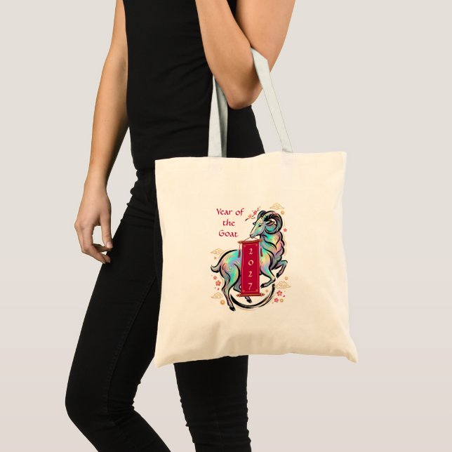 Bolsa Tote Ano do Bode 2027 (Frente (produto))