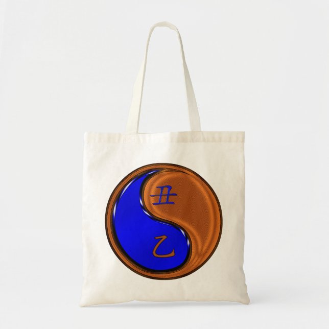Bolsa Tote Ano do Boi de Madeira (Frente)
