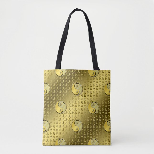 Bolsa Tote Ano do Dragão de Metal (Frente)