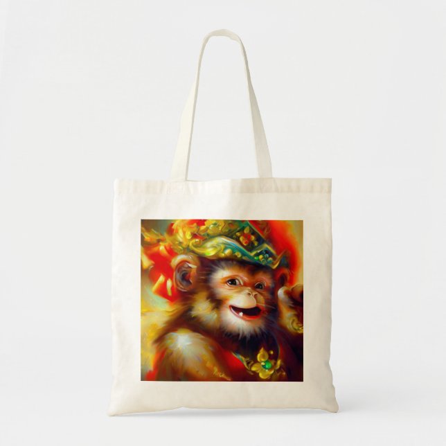 Bolsa Tote Ano do macaco 3 (Frente)