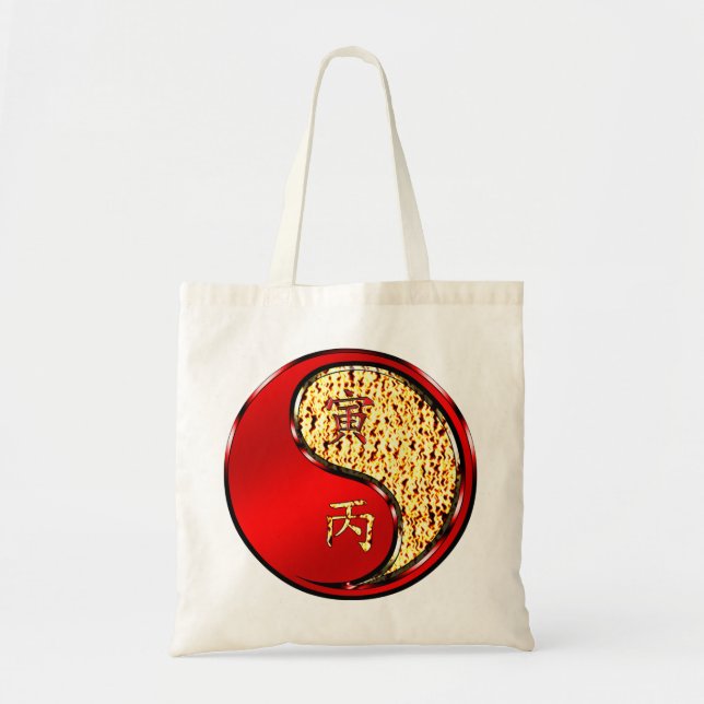 Bolsa Tote Ano do Tigre de Fogo (Frente)