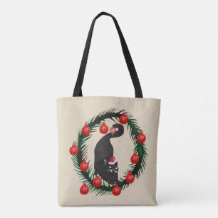 Bolsa Tote Ano novo do gato feliz
