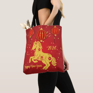 Bolsa Tote Ano Novo Lunar 2026   Ano do Cavalo
