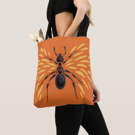 Bolsa Tote Ant Art Insect Lover Fiery Orange Entomology