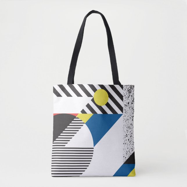 Bolsa Tote Antecedentes no estilo retrormoderno (Frente)