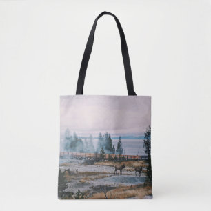 BOLSA TOTE ANTES DO SOL NO PARQUE NACIONAL YELLOWSTONE