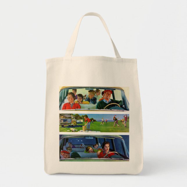 Bolsa Tote Antes, durante & após do piquenique (Frente)