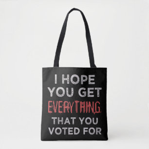 Bolsa Tote Anti-Trump Em Tudo O Que Votou