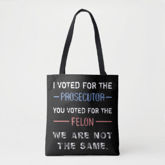 Bolsa Tote Anti-Trump Felon "Não É O Mesmo"