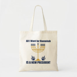 Bolsa Tote Anti Trump Hanukkah Engraçado Político Judeu