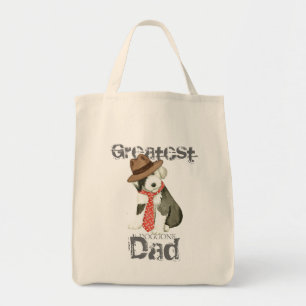 Bolsa Tote Antigo Pai de Sheepdog Inglês