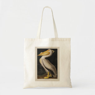 Bolsa Tote Antigo Pelicano Branco de John James Audubon Coste