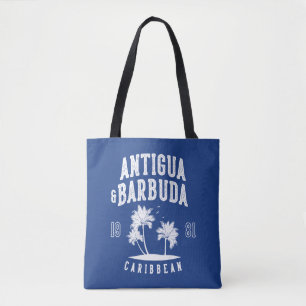 Bolsa Tote Antigua e Barbuda Palmeira do Caribe