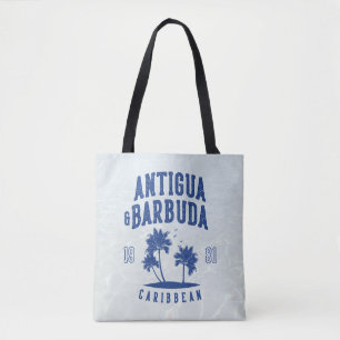 Bolsa Tote Antigua e Barbuda Palmeira do Caribe