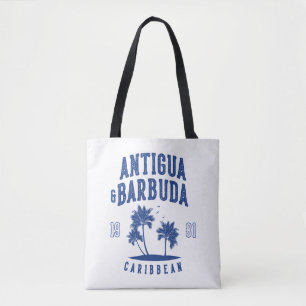 Bolsa Tote Antigua e Barbuda Palmeira do Caribe