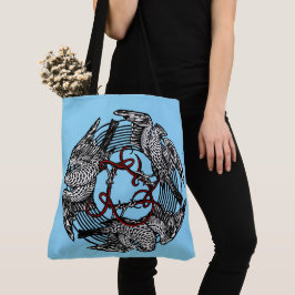 Bolsa Tote Antiguidade: Três Hawks William de Morgan