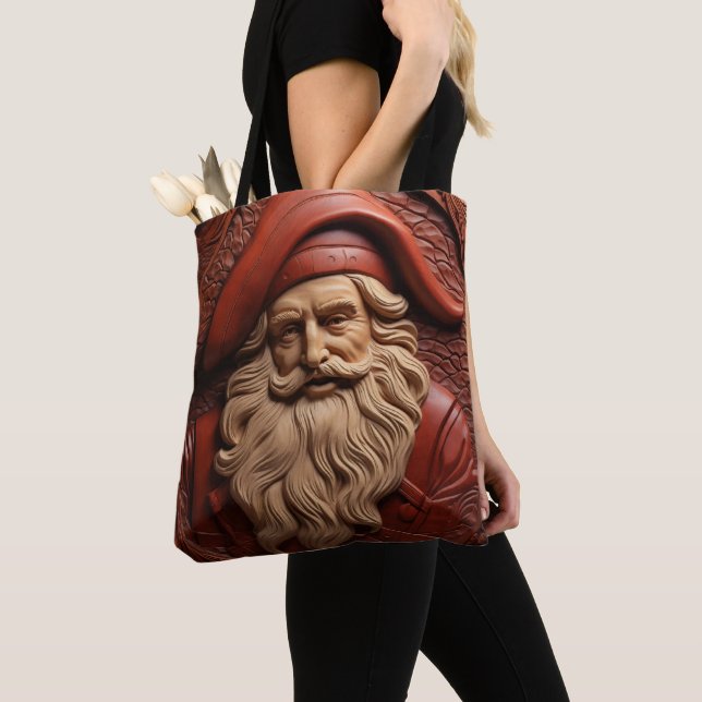 Bolsa Tote Antiguo Papai Noel (Close Up)