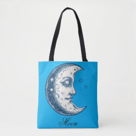 Bolsa Tote Antique of moon drawing 