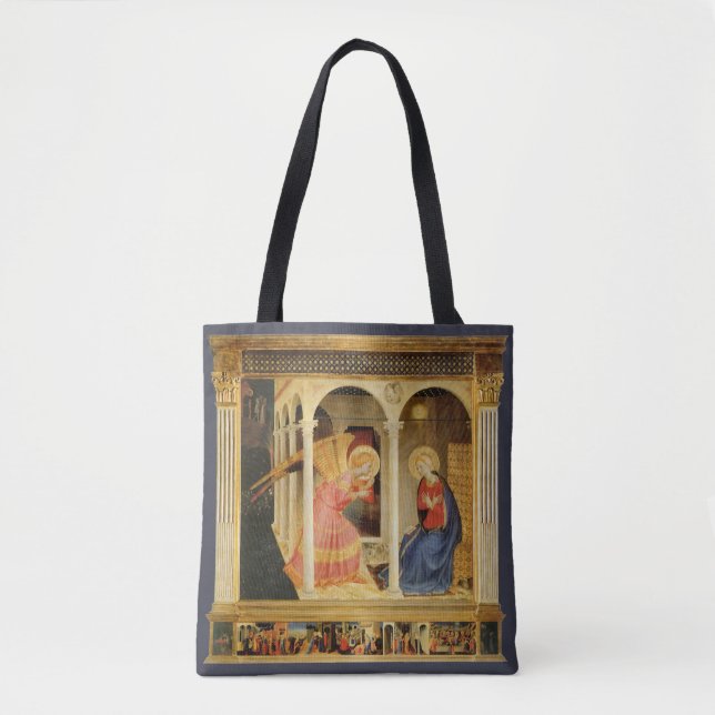 Bolsa Tote Anunciação por Fra Angelico, Arte Fino Renascentis (Frente)