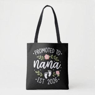 Bolsa Tote Anúncio de Gravidez Promovido a Nana 2026