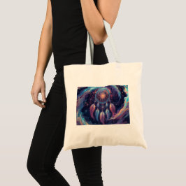 bolsa tote apanhadora de sonhos psicodélica