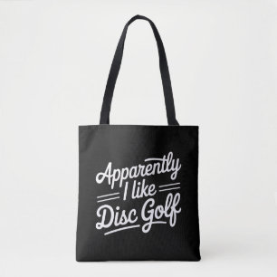 Bolsa Tote Aparentemente Eu Gosto de Disc Golf Amante do Golf
