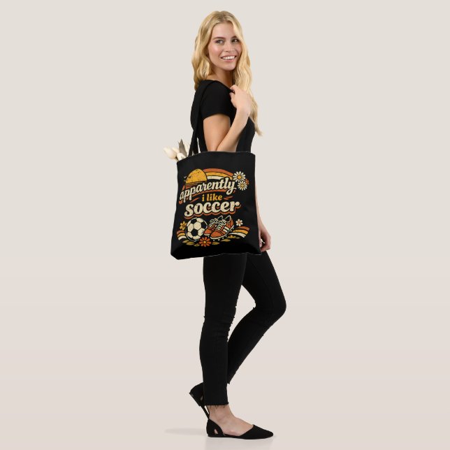 Bolsa Tote Aparentemente Eu Gosto de Futebol (No(a) Modelo)