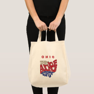 Bolsa Tote Apelido Word Art de Ohio