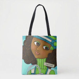 Bolsa Tote "Apenas abelha 'n mim meninas" por todo o lado na