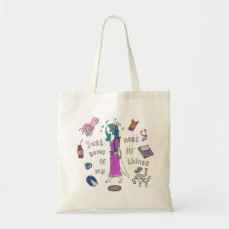 Bolsa Tote "Apenas algumas das minhas pequenas coisas lindas"