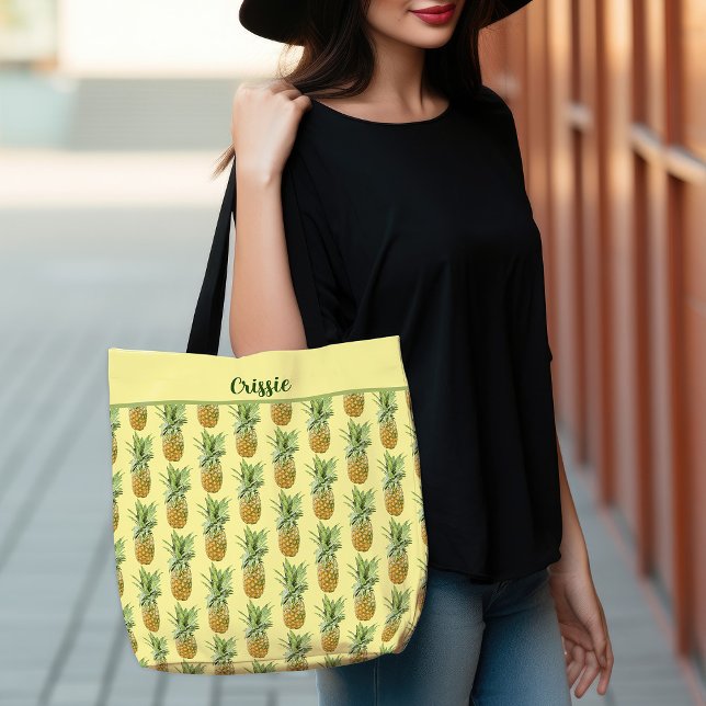 Bolsa Tote Apenas Ananases Iummy (Just Yummy Pineapples Tote Bag)