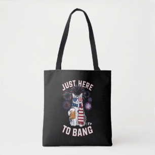 Bolsa Tote Apenas Aqui Para Beber Cerveja Com Bandeira Dos EU
