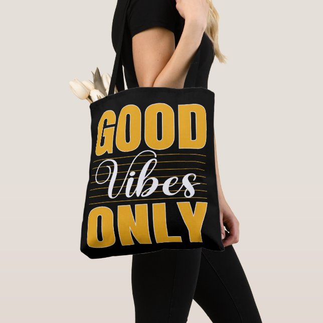 Bolsa Tote Apenas boas vibrações (Close Up)