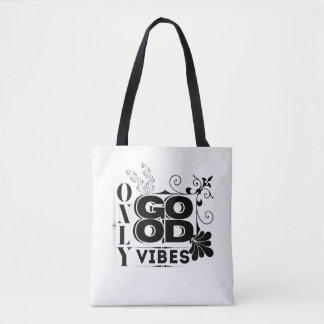 Bolsa Tote Apenas boas vibrações - Tipografia motivacional po