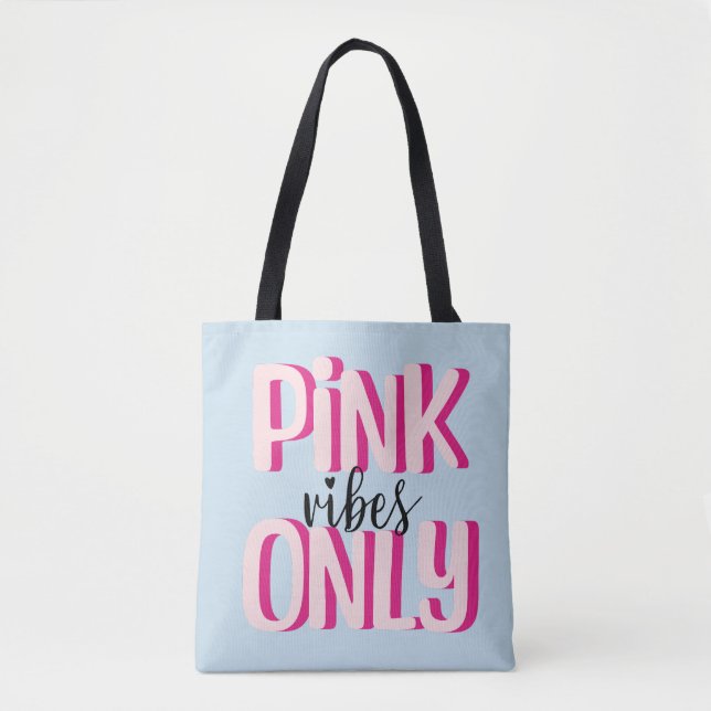 Bolsa Tote Apenas frascos rosa (Frente)