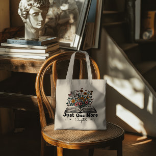 Bolsa Tote Apenas Mais Um Capítulo Floral Livro
