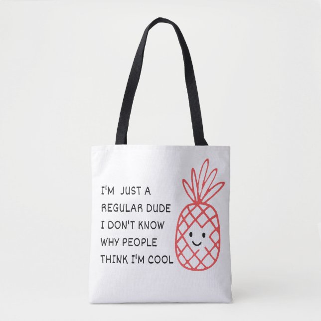 Bolsa Tote Apenas um Cara Normal (Frente)
