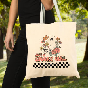 Bolsa Tote Apenas um fantasma de menina assustada no Hallowee