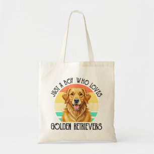 Bolsa Tote Apenas um menino que ama Golden Retrievers