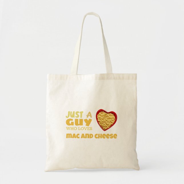 Bolsa Tote Apenas uma cara que ama macaco e queijo (Frente)