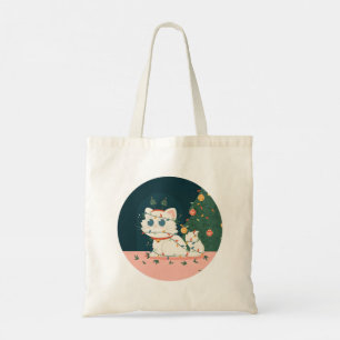 Bolsa Tote Apenas Uma Criatura Foi Atiradora: Gato Festivo