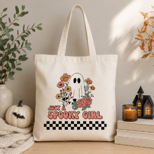 Bolsa Tote Apenas uma garota assustadora fantasma Halloween