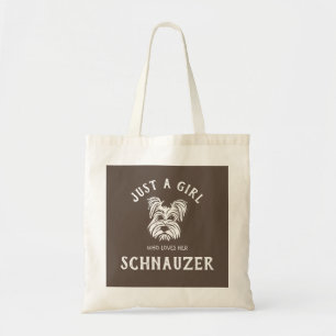 Bolsa Tote Apenas uma garota que a ama Schnauzer