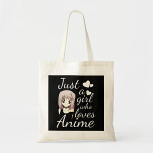 Bolsa Tote apenas uma garota que adora anime um cosplay fofo