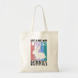 Bolsa Tote Apenas uma garota que ama Bunnies Páscoa Coelhinha